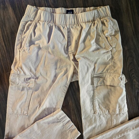 GAP Women's Straight Leg Cotton Khaki Cargo Pull-On Pants SIZE S - Picture 3 of 5